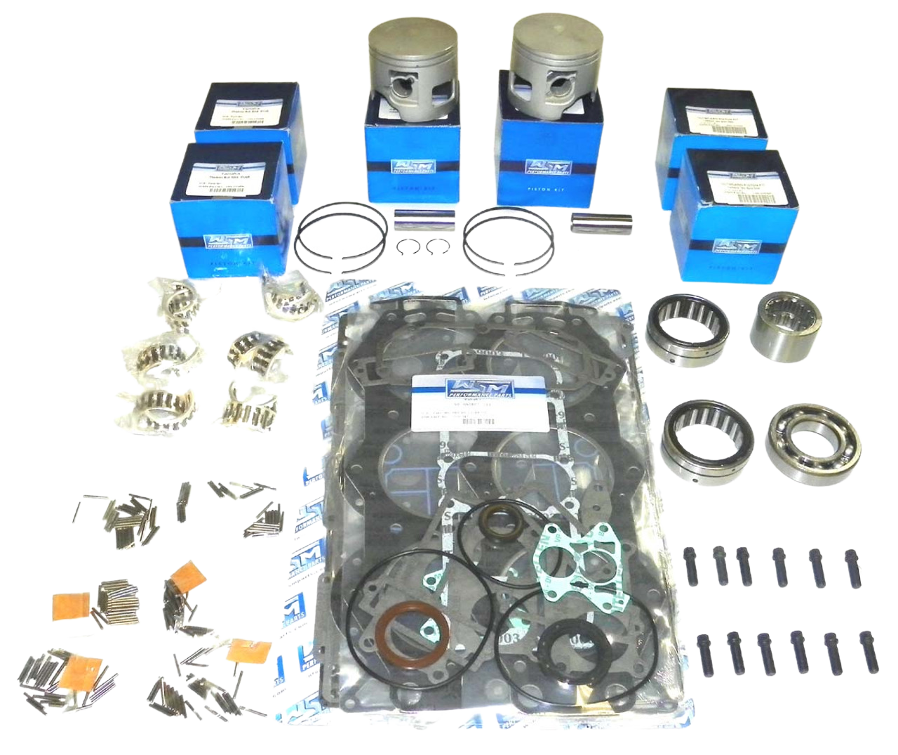 New Outboard Powerhead Rebuild Kit - Yamaha 150-225 HP V6 90° Carbureted w/ Horizontal Reeds (1984-1992) - Image 1