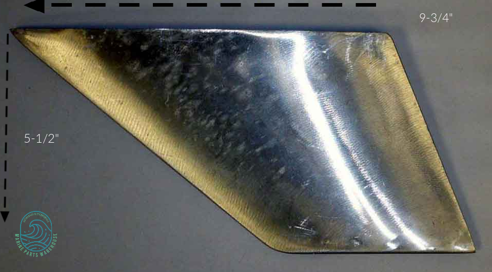 222__71607 New WSM / Yamaha 200-225 HP V-Max/HPDI 2.6 & 4.2 L Concave Replacement Outboard Skeg - Image 1