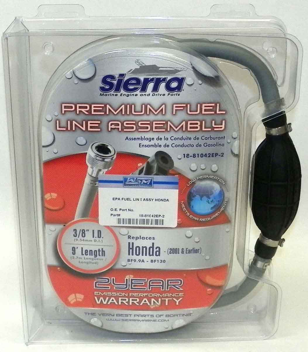 Honda_Fuel_Line_18-81042EP-2__04629 New Sierra / Honda Outboard Fuel Line Assembly OEM # 17700-ZW9-010, 17700-ZW9-020 - Image 1