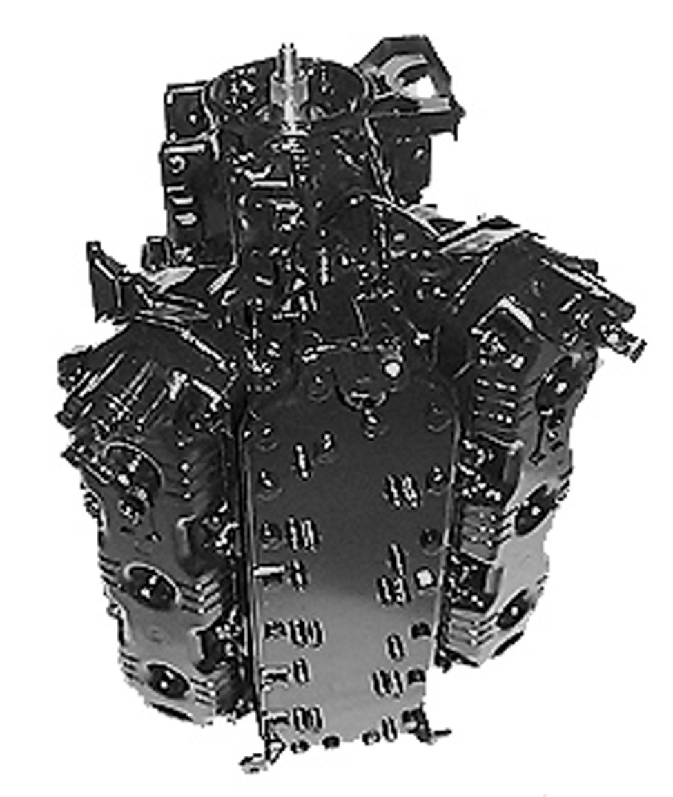 MERC_V6_2.0L__86019 Remanufactured OBR / Mercury & Mariner 1991-2001 135/150 HP V6 2.0L Powerhead - Image 1
