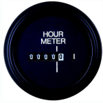 New Sierra / Outboard Round 2" Black Universal Hour Meter Gauge Part # 56966P