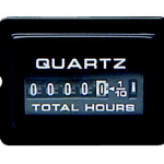 New Sierra / Outboard Rectangular 2.1" x 1.2" Black Universal Hour meter Gauge Part # 56967P