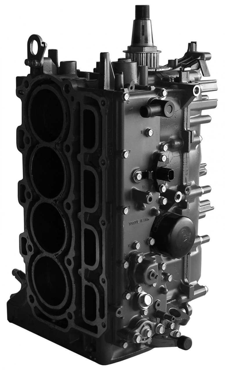 YAM_115HP_4_STR_SHORT_BLOCK__76957 Remanufactured OBR / Yamaha 1999-2017 75-100 HP 4-CYL 4-Stroke Short Block - Image 1